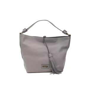 POMPEI DONATELLA - Bolso de hombre de cuero gris para mujer