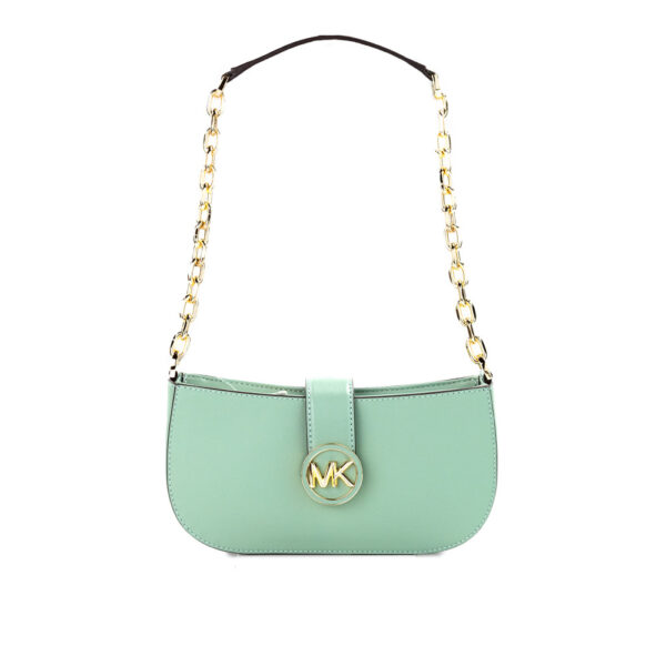 MICHAEL KORS - Mod. Carmen Pequeña Bolsa de Cuero Verde Mar