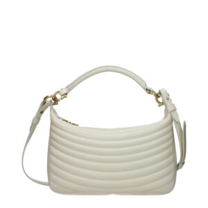 SALVATORE FERRAGAMO - Bolso de mano de piel beige