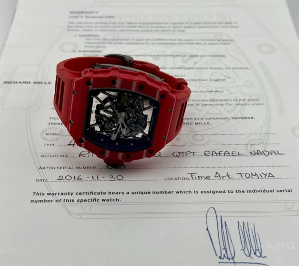 RICHARD MILLE - Rafael Nadal Rm 035-02 AÑO 2016 Conjunto Completo - Image 6