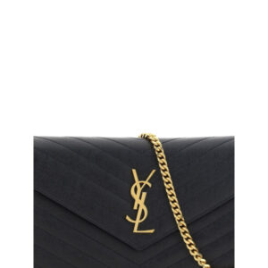 YSL - SAINT LAUREN - Bolso de hombro con logo negra