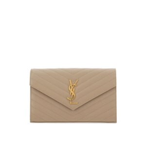 YSL - SAINT LAUREN - Bolso de hombro con logo marron