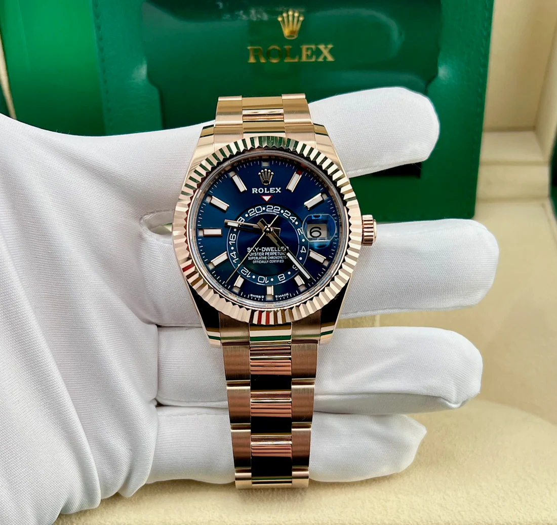 ROLEX Sky-Dweller 336935 Esfera Azul 42mm 2024 Conjunto Completo